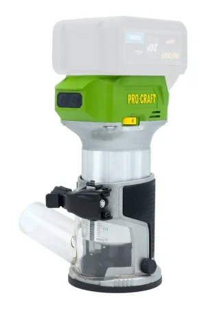 Procraft POB24bb Fraiseuse multifonctions sans fil 20 V 6 / 8 mm Brushless Solo - sans batterie, sans chargeur Prix Réduit