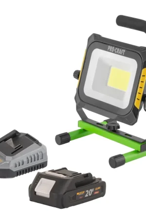 Procraft LP20 Projecteur LED sans fil 20 V IP 20 + 1x batterie 2,0 Ah + chargeur Commander Maintenant