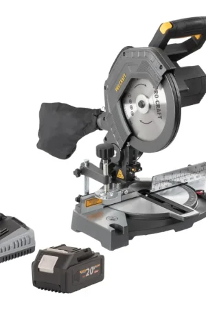 Procraft PGS20bb Scie à onglet sans fil 20 V 210 mm Brushless + 1x batterie 4,0 Ah + chargeur Certifié