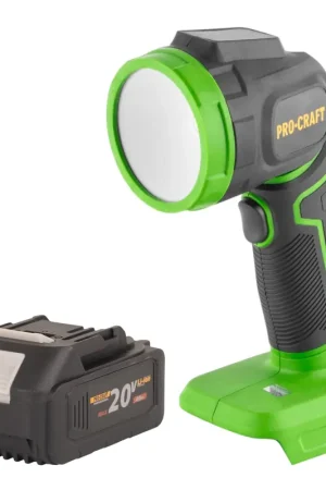 Prix Choc Procraft LL18bb Projecteur LED sans fil 20 V 300 lm + 1x batterie 4,0 Ah - sans chargeur