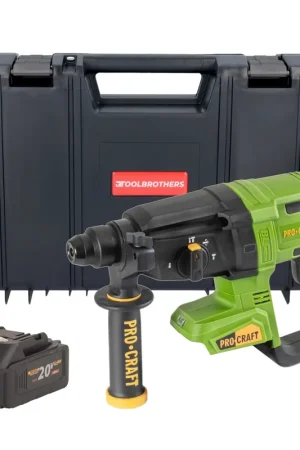 Procraft PHA40bb Marteau perforateur sans fil 20 V 2,6 J SDS plus Brushless + 1x batterie 2,0 Ah - sans chargeur Expédié Aujourd'hui
