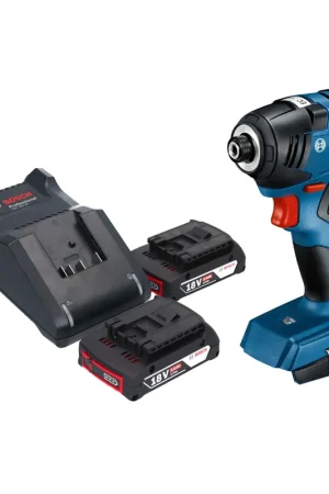 Bosch GDR 18V-200 Professional Visseuse à chocs sans fil 18 V 200 Nm Brushless + 2x batterie 2,0 Ah + chargeur Commande En Gros