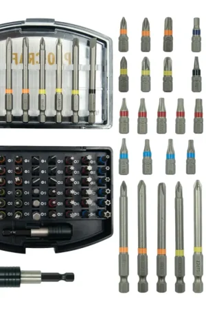 Meilleur Prix Procraft BS-56 Bit Set 56 pièces S2 acier Phillips / Pozidriv / Torx / Hex / Fente