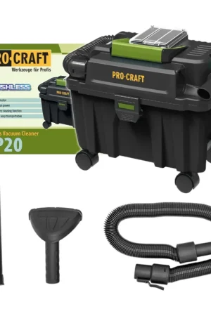 Procraft VP20 Aspirateur industriel sans fil 20 V 10 l Brushless Solo - sans batterie, sans chargeur Prix Choc