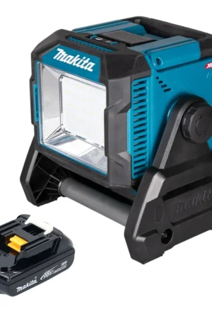 Satisfait Ou Remboursé Makita ML 005 G Y1 Lampe de chantier sans fil 18 / 40 V max. 3.600 lm + 1x batterie 1,5 Ah - sans chargeur