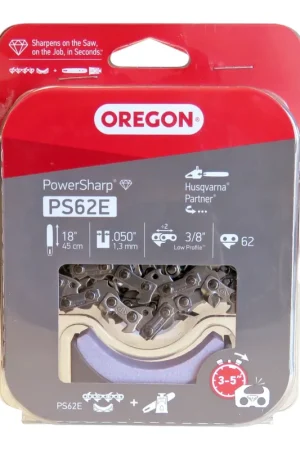 Oregon Powersharp chaîne de scie 45 cm 3/8" 1,3 mm 62 TG pour CS1500 ( 571039 ) Promotion