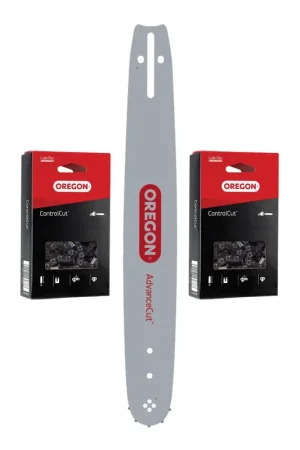 Solde Guide-chaîne Oregon Kombo + 2x chaîne de tronçonneuse 38 cm .325" 1,5 mm 64 TG ( 543486 )