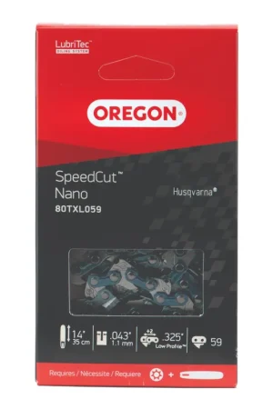 Livraison Express Oregon SpeedCut Nano Chaîne de tronçonneuse 35 cm .325" 1,1 mm 59 TG ( 80TXL059E )