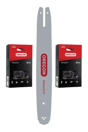 Guide-chaîne Oregon Kombo + 2x chaîne de tronçonneuse 40 cm 3/8"1,3 mm 55 TG ( 561603 ) Offre Limitée
