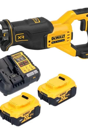 Nouveauté DeWalt DCS 382 P2 Scie réversible sans fil Scie sabre 18 V Brushless + 2x batterie 5,0 Ah + chargeur