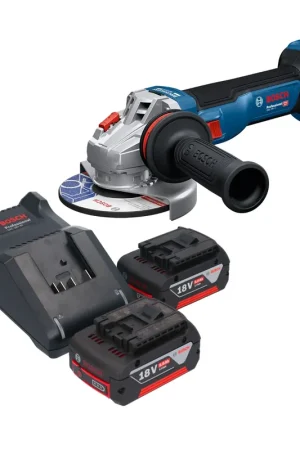 Remise Bosch GWS 18V-11 Professional Meuleuse angulaire sans fil 18 V 125 mm + 2x batterie 5,0 Ah + chargeur