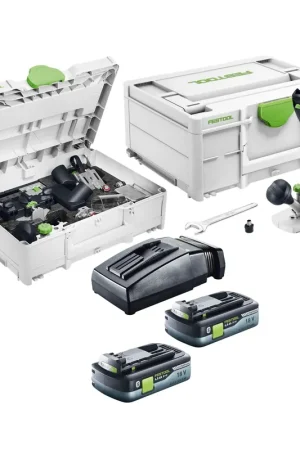 Commander Vite Festool MFKC 700 EB-Basic Module de batterie affleureuse 18 V 8 mm Brushless + 2x batterie 4,0 Ah + chargeur + kit accessoires + Systainer