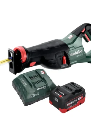 Scie sabre sans fil Metabo SSEP 18 LT 18 V 32 mm + 1 batterie LiHD 5,5 Ah + chargeur Expédition Rapide