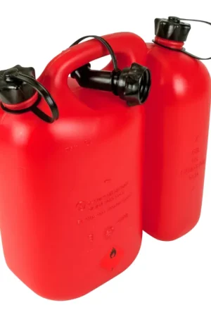 Produit De Marque Bidon combiné Oregon 5 + 3 l rouge pour carburant et huile de chaîne ( 562407 )