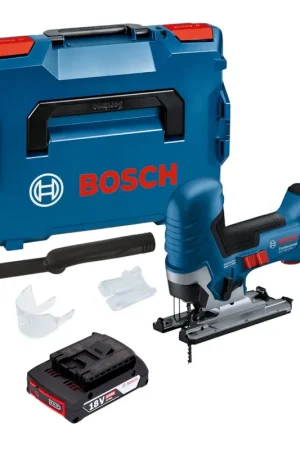 Bosch GST 18V-125 S Professional Scie sauteuse sans fil 18 V 125 mm Brushless + 1x batterie 2,0 Ah + L-Boxx - sans chargeur Commander Maintenant