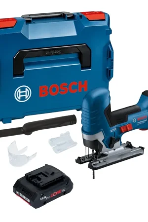 Bosch GST 18V-125 S Professional Scie sauteuse sans fil 18 V 125 mm Brushless + 1x batterie ProCORE 4,0 Ah + L-Boxx - sans chargeur Jusqu'à Épuisement Des Stocks