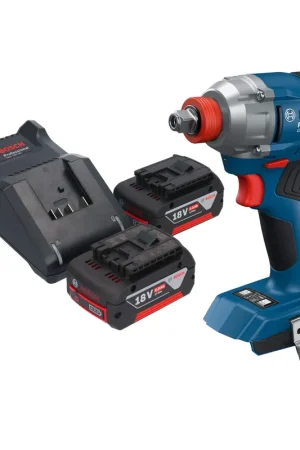 Soldes Bosch GDX 18V-285 Professional Visseuse à chocs sans fil 18 V 285 Nm 1/4'' Brushless + 2x batterie 5,0 Ah + chargeur