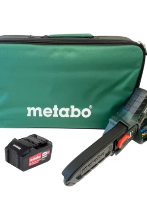 Remise Metabo MS 18 LTX 15 Akku Gehölzsäge 18 V 15 cm 5 m/s + 1x Akku 5,2 Ah + Tasche - ohne Ladegerät
