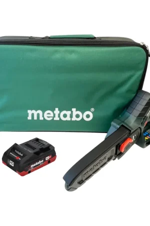 Retour Gratuit Metabo MS 18 LTX 15 Akku Gehölzsäge 18 V 15 cm 5 m/s + 1x LiHD Akku 4,0 Ah + Tasche - ohne Ladegerät