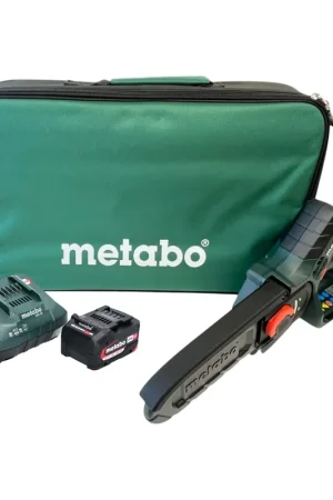 Metabo MS 18 LTX 15 Akku Gehölzsäge 18 V 15 cm 5 m/s + 1x Akku 4,0 Ah + Ladegerät + Tasche Commande En Gros