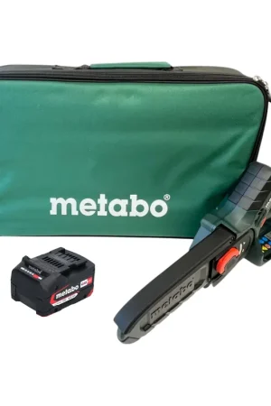Metabo MS 18 LTX 15 Akku Gehölzsäge 18 V 15 cm 5 m/s + 1x Akku 4,0 Ah + Tasche - ohne Ladegerät Meilleure Vente