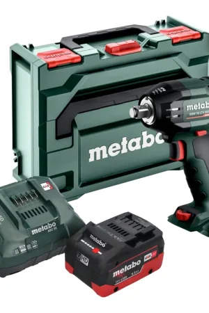 Nouvelle Collection Metabo SSW 18 LTX 550 BL Visseuse à choc sans fil 18 V 550 Nm Brushless + 1x batterie LiHD 5,5 Ah + chargeur + metaBOX