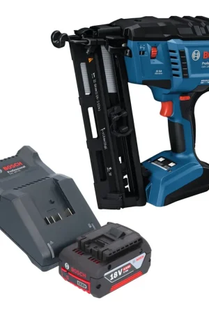 Livraison Express Bosch GNH 18V-64-2 M Professional Cloueur à bois sans fil 18 V 1,6 x 32 - 64 mm + 1x batterie 4,0 Ah + chargeur