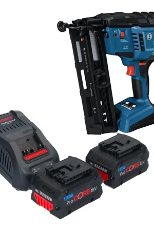 Bosch GNH 18V-64-2 M Professional Cloueur à bois sans fil 18 V 1,6 x 32 - 64 mm + 2x batterie ProCORE 8,0 Ah + chargeur Expédition Rapide