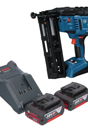Bosch GNH 18V-64-2 M Professional Cloueur à bois sans fil 18 V 1,6 x 32 - 64 mm + 2x batterie 4,0 Ah + chargeur Prix Choc