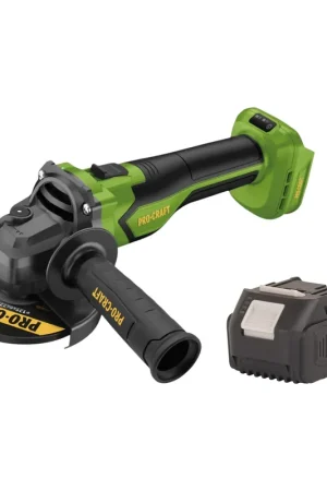 Solde Procraft PGA22-BB Meuleuse d'angle sans fil 20 V 125 mm Brushless + 1x batterie 4,0 Ah - sans chargeur