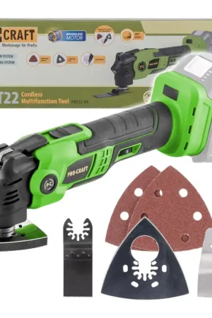 Procraft PMT22bb Outil multifonctionnel sans fil 20 V Brushless - sans batterie, sans chargeur Nouvel Arrivage