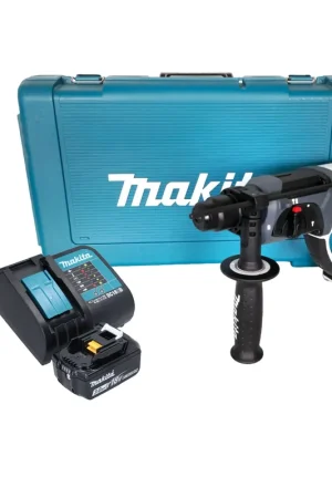 Makita DHR 202 SFW Marteau perforateur sans fil 18 V 20 mm 2,0 J blanc + 1x batterie 3,0 Ah + chargeur + coffret Satisfait Ou Remboursé