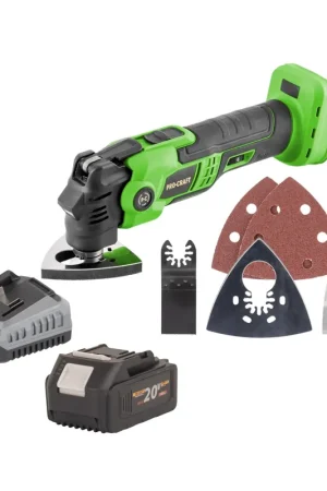 Procraft PMT22bb Outil multifonctionnel sans fil 20 V Brushless + 1x batterie 4,0 Ah + chargeur Commander Vite