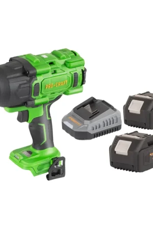 Authentique Procraft PWA80bb Clé à choc sans fil 20 V 1600 Nm 1/2" Brushless + 2x batterie 4,0 Ah + chargeur