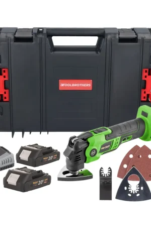 Procraft PMT22bb Outil multifonctions sans fil 20 V Brushless + 2x batterie 2,0 Ah + chargeur + boîte à outils RHINO Usine Directe