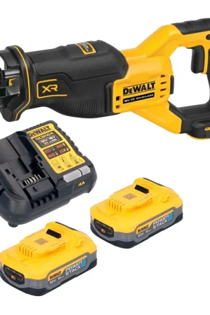Certifié DeWalt DCS 382 H2 Scie réversible sans fil Scie sabre 18 V Brushless + 2x Powerstack batterie 5,0 Ah + chargeur
