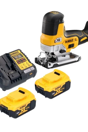 Haute Qualité DeWalt DCS 335 P2 Scie sauteuse sans fil 18 V 135 mm Brushless + 2x batterie 5,0 Ah + chargeur