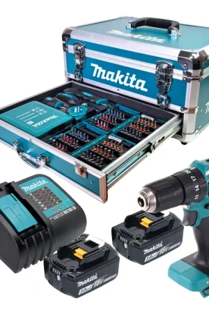 Affaire À Saisir Makita DHP 483 Z Perceuse visseuse à percussion sans fil 18V 40Nm Solo - sans batterie, sans chargeur
