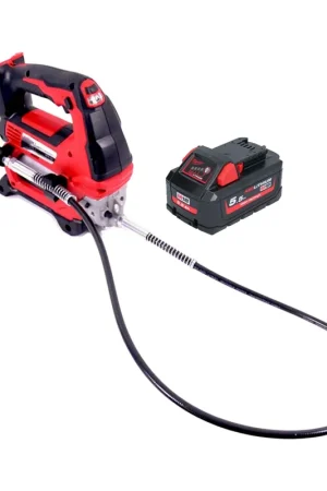 Pompe à graisse sans fil Milwaukee M18 GG-551 18 V 690 bar + 1x batterie 5,5 Ah - sans chargeur Populaire