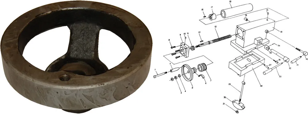 Solde Manivelle De Broche De Poupée Mobile De Rechange Pour CQ6232BX1000/230, CQ6232BX1000/380
