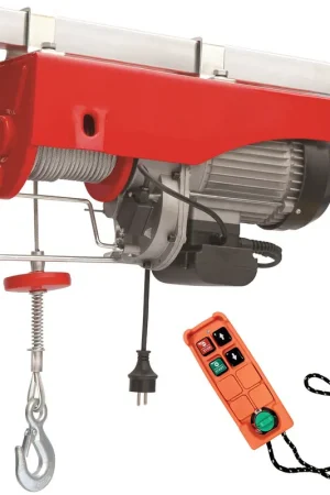 Palan Électrique 230V 1600W 500/1000 kg Avec Télécommande Meilleur Prix
