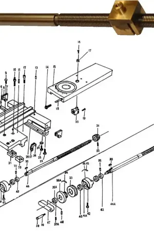 Affaire À Saisir Noix Et Vis Sans Fin Pour Grand Chariot De Rechange Pour CQ6232BX1000/230, CQ6232BX1000/380