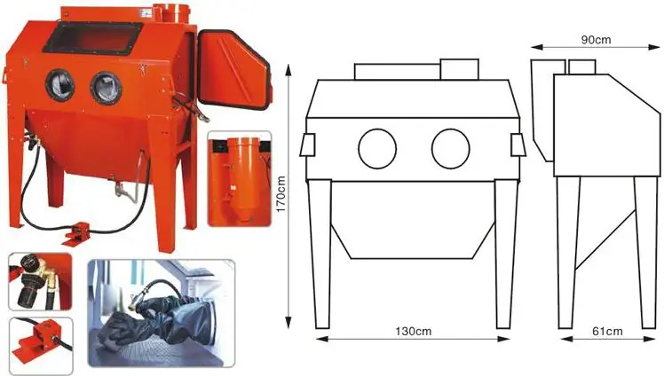 Cabine De Sablage 420L Certifié