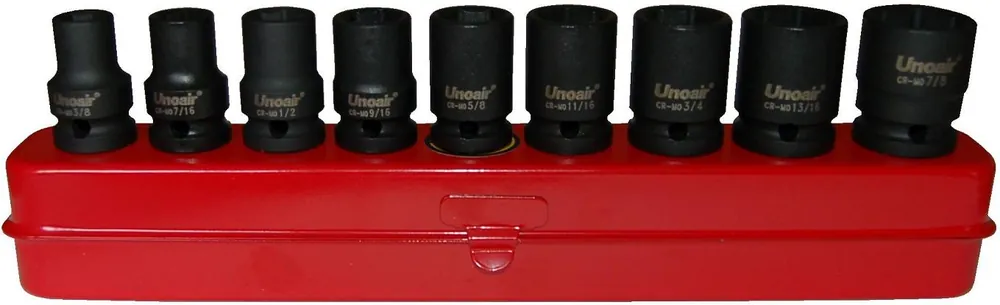 Coffret 9 Douilles à Choc 1/2" CrMo En Pouce Offre Du Jour