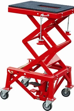 Paiement Sécurisé Cric Moto Hydraulique 135 Kg Avec Roulettes
