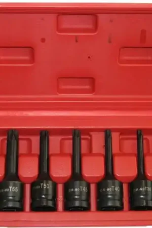 Coffret 9 Douilles à Choc 1/2" Torx Prix Promo