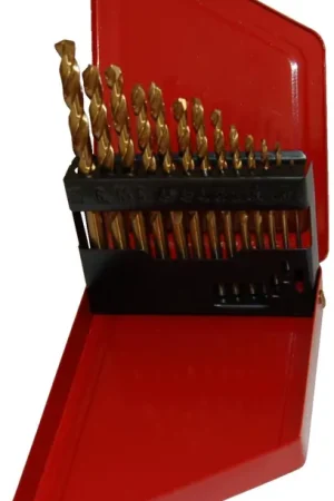 Coffret 13 Forets Métaux HSS D.1,5-6,5 mm HSS Revêtus TiN Remise