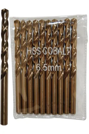 Meilleure Vente Sachet 10 Forets Métaux D.6,5 mm HSS M35 Cobalt 5% DIN338 Cylindriques