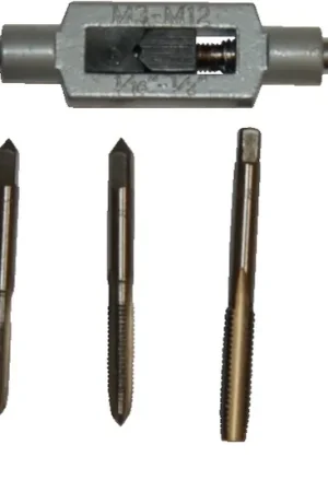 Authentique Jeu De Tarauds M3 - M12 En Métrique 8 Pièces