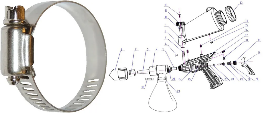 Achat Immédiat Collier De Rechange Pour HSB-I, Pièce N°30